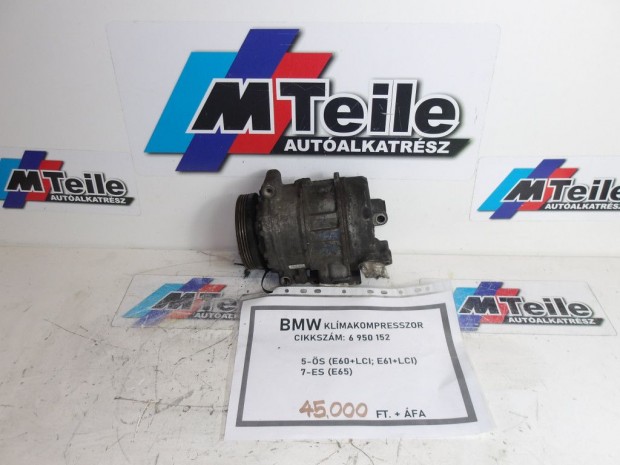 [GYRI BONTOTT] BMW - KLMAKOMPRESSZOR - 5-S - E60+LCI; E61+LCI; 7-E